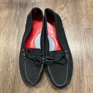 Tommy Hilfiger Navy Leather Loafer Boat Shoe Size 9